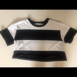 Hollister Striped Cropped T-Shirt